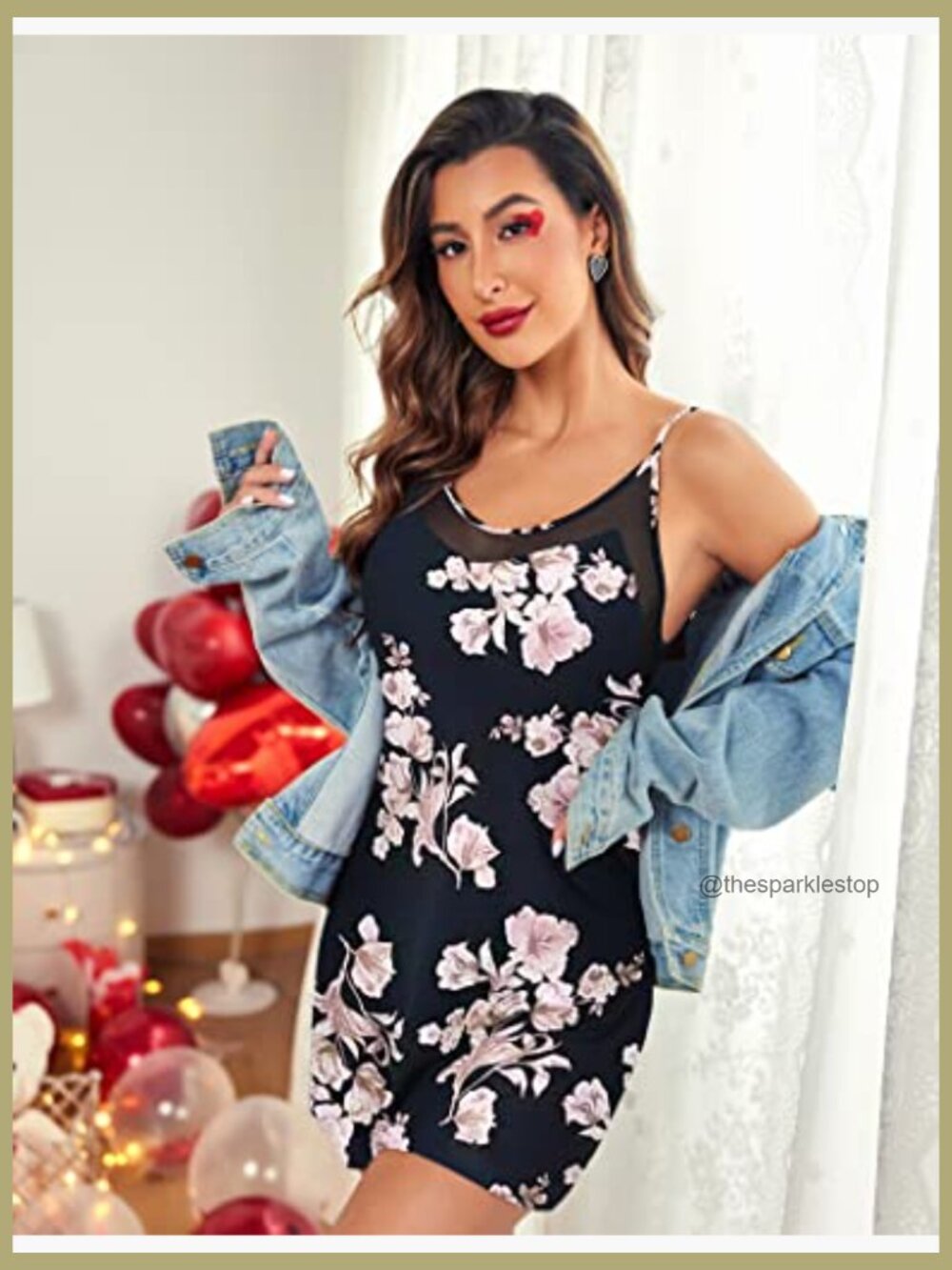 Rayon and Spandex Sleeveless Nightgown with Lace Detail - Picture 4 of 7